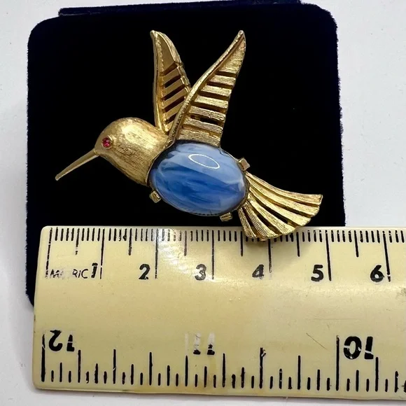 Napier Hummingbird Brooch-Vintage - Picture 5 of 7